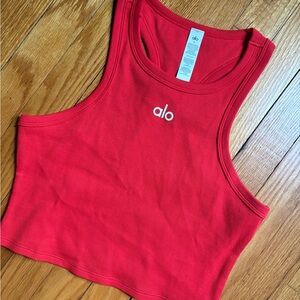 ALO Yoga Red Crop Top